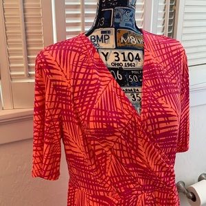 Pink and orange dress